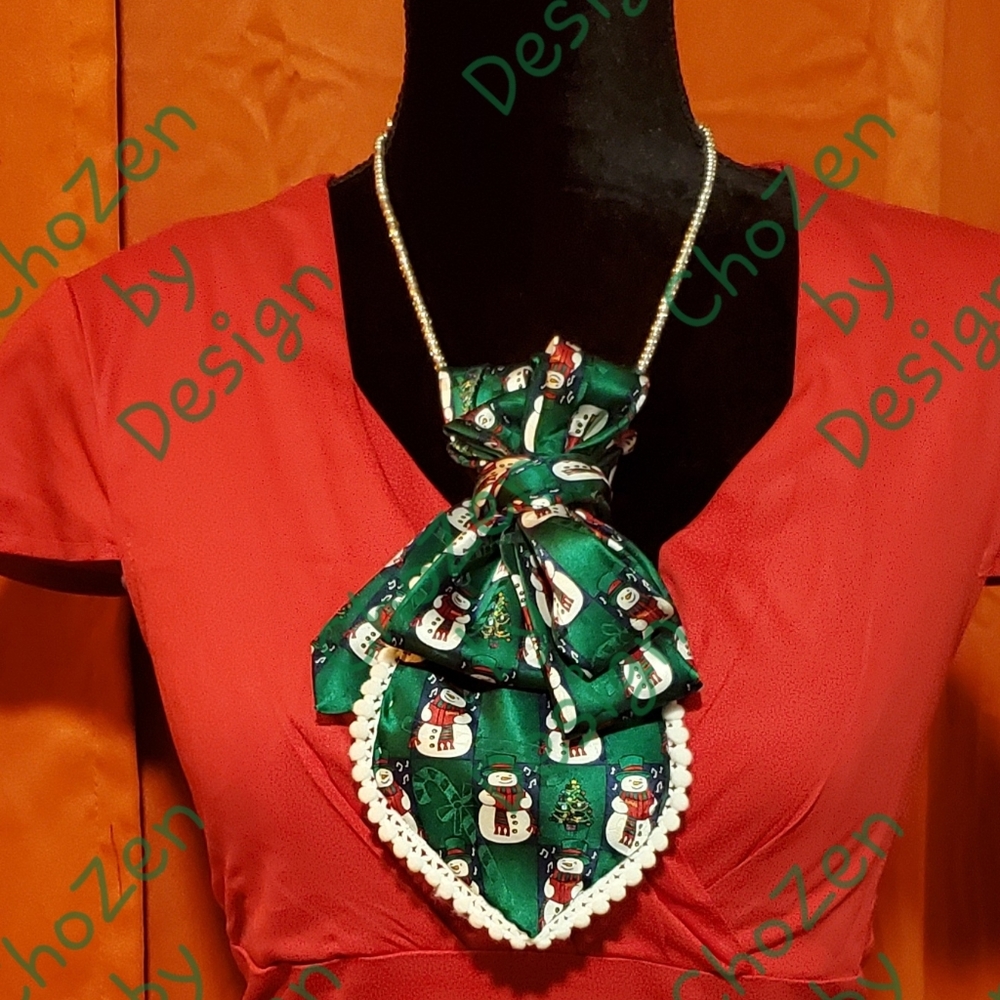 Christmas necktie Escarpe (Frosty scarf)